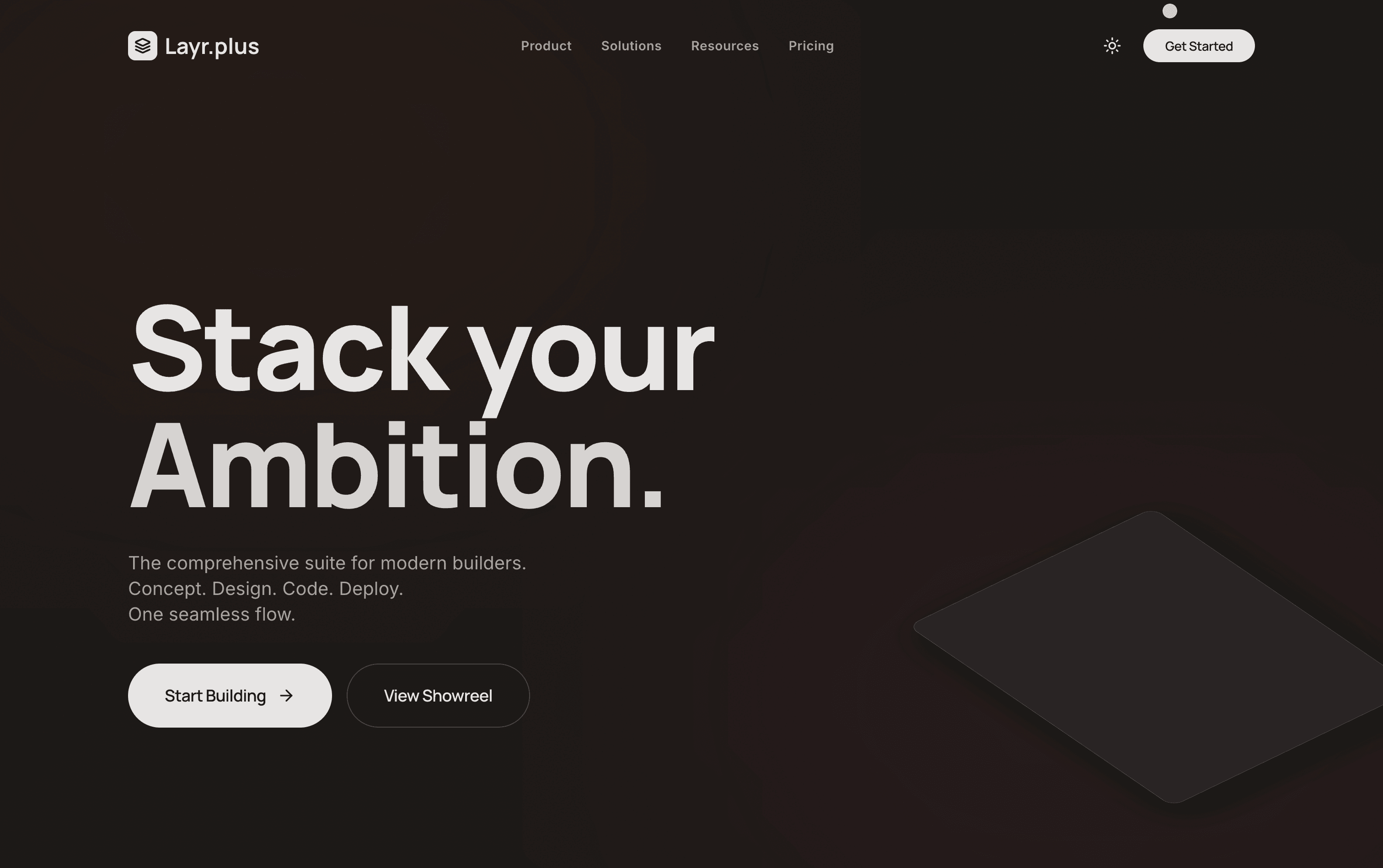 Layr modern builder suite hero